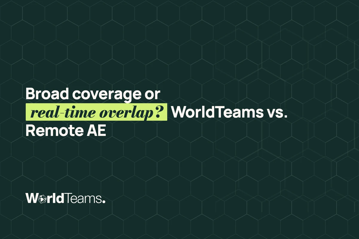 Comparing a nearshore architecture outsourcing partner against a broad coverage staffing model